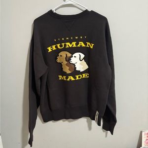 Rare Human made Brown Dog Crew Neck try to find online package opened never worn